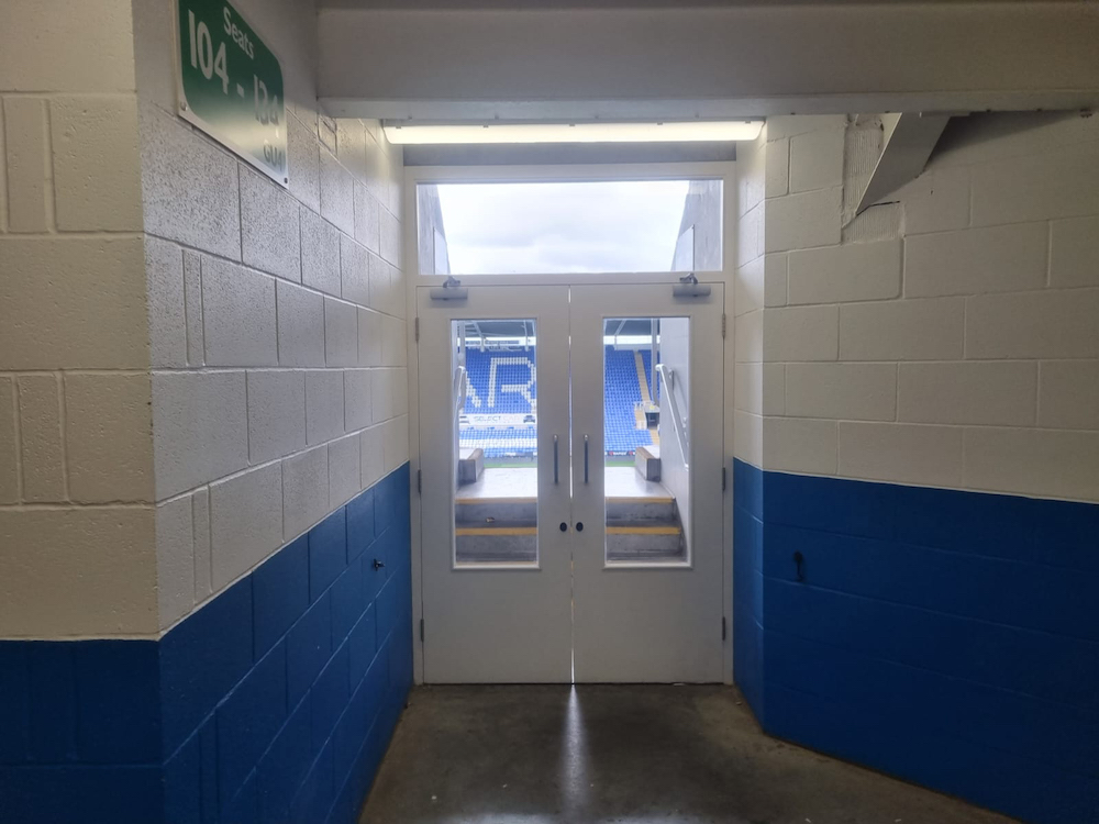Reading Football Club exit door picture