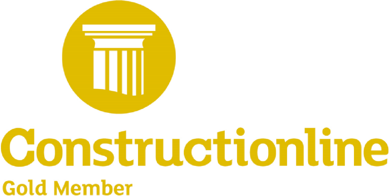 Construction line gold logo